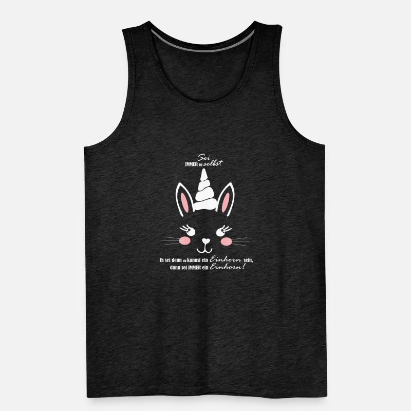 Hase oder Einhorn, oder ein Mischling -Unicorn Männer Premium Bio Tank Top