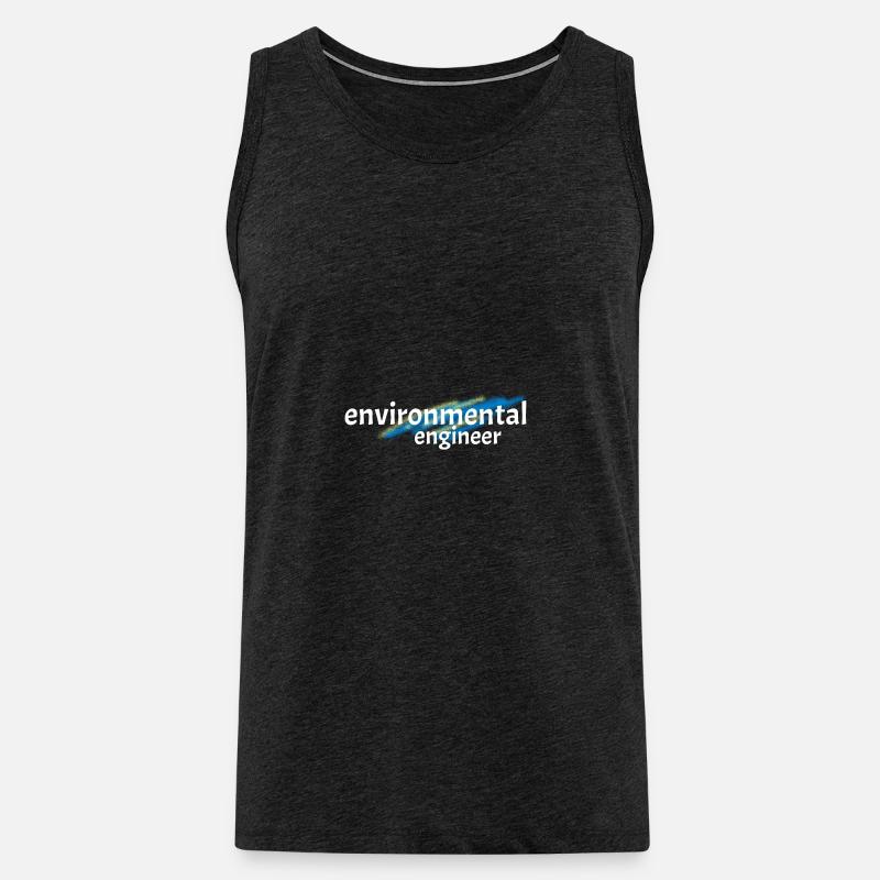 Umwelt Techniker Umweltschutz Erde Geschenk - Männer Premium Bio Tank Top - Anthrazit