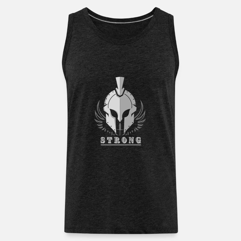 Stark - Männer Premium Bio Tank Top - Anthrazit
