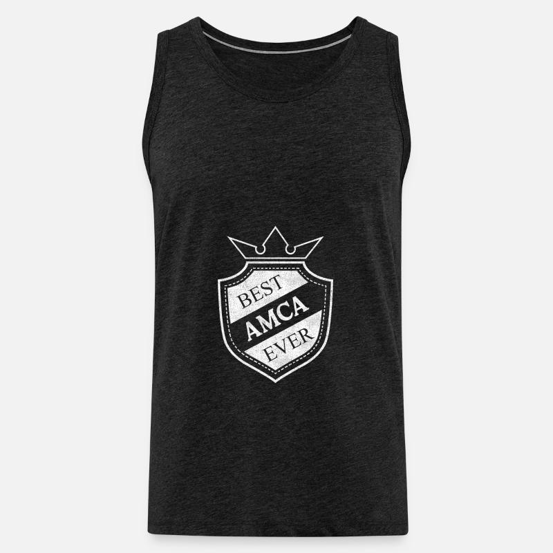 Amca - Männer Premium Bio Tank Top - Anthrazit