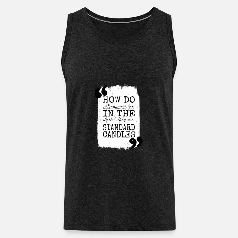 present idea physics conspiracy weightless - Männer Premium Bio Tank Top - Anthrazit