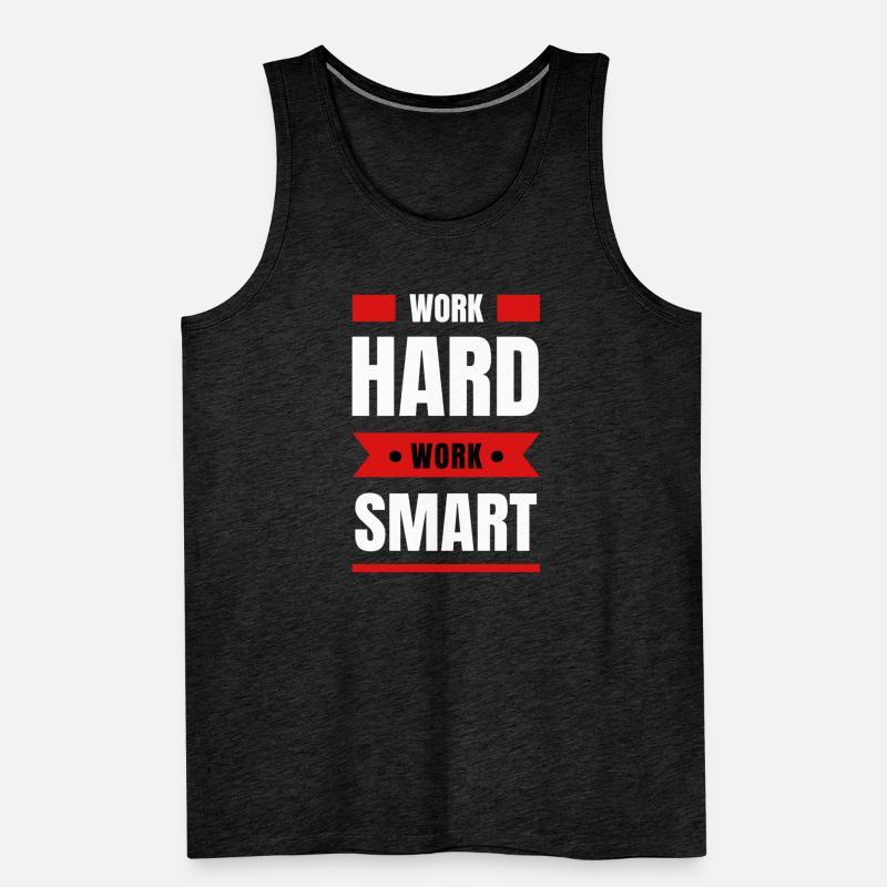 Work Hard Work Smart Männer Premium Bio Tank Top