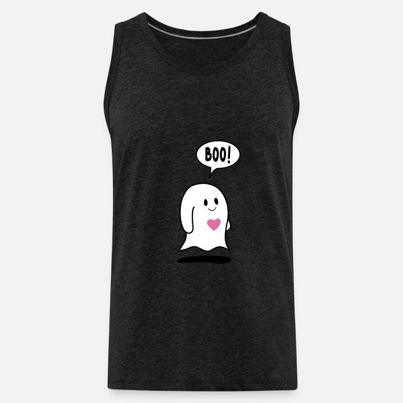 Kleiner Geist, Geist mit Herz - Männer Premium Bio Tank Top - Anthrazit