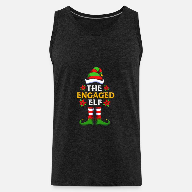 Elfe Elf Weihnachtsgeschenk - Männer Premium Bio Tank Top - Anthrazit