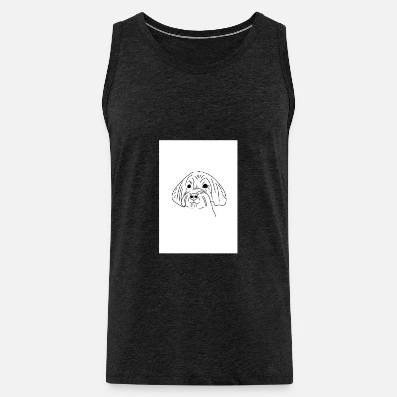 Havapoo - Männer Premium Bio Tank Top - Anthrazit