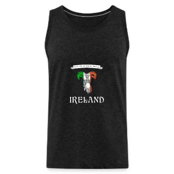 Ireland Irland sheep - Männer Premium Bio Tank Top - Anthrazit - Vorne - AI Model Male 185 dark (185cm)