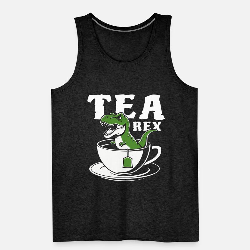 Tea Rex - Un T-Rex dans le T-Rex - Jeu de Mots Débardeur bio Premium Homme
