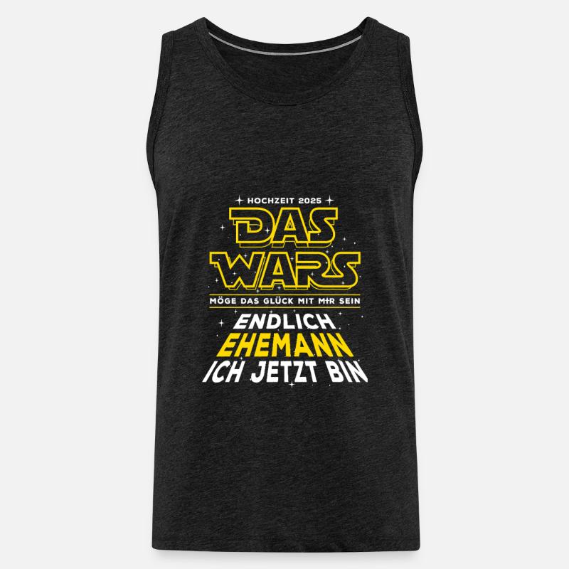 Das Wars - Endlich Ehemann - Hochzeit 2025 - Männer Premium Bio Tank Top - Anthrazit