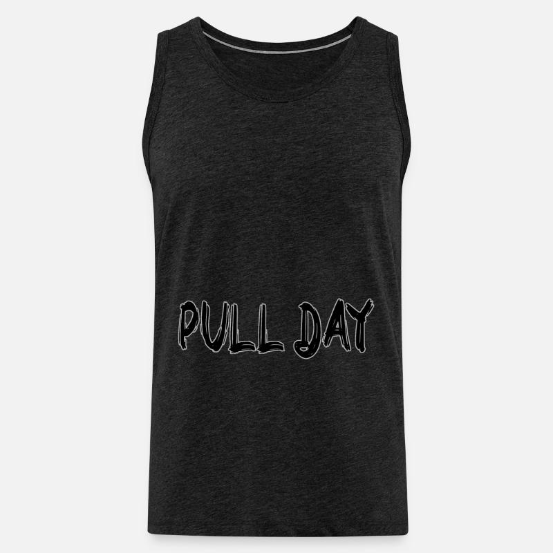 Pull day - Männer Premium Bio Tank Top - Anthrazit
