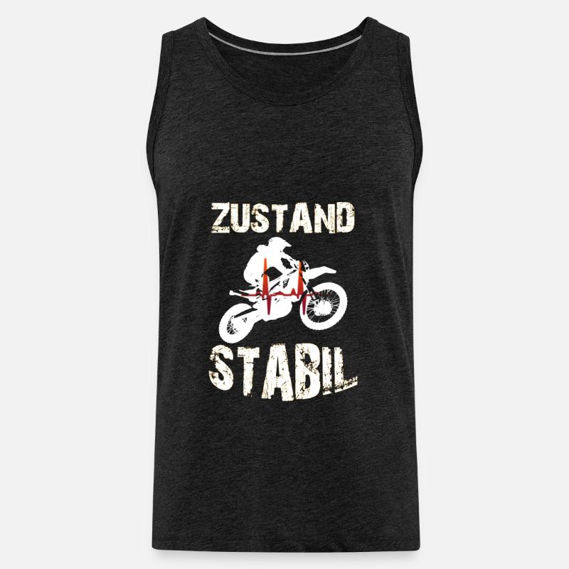 ENDURO - Männer Premium Bio Tank Top - Anthrazit