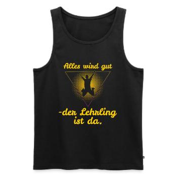 Lehrling - Männer Premium Bio Tank Top - Anthrazit - Vorne - AI Model Male 185 dark (185cm)