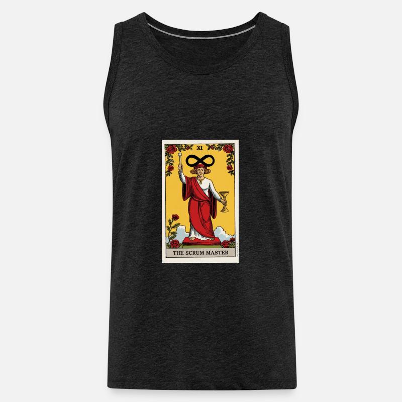 Das Infinity Tarot Scrum Master Design - Männer Premium Bio Tank Top - Anthrazit