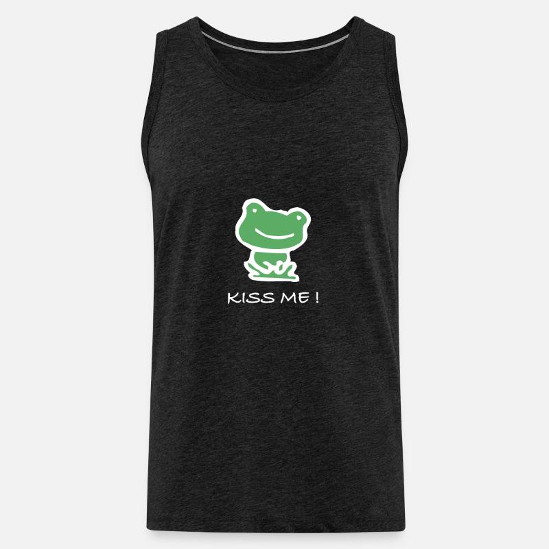 Frosch - Männer Premium Bio Tank Top - Anthrazit