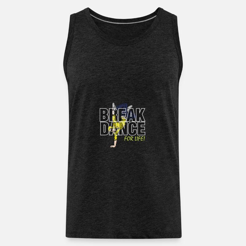 Breakdance - Männer Premium Bio Tank Top - Anthrazit