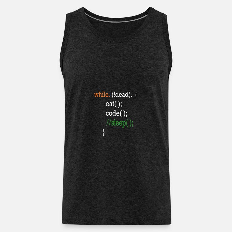 Programmierer Coding Shirt - Männer Premium Bio Tank Top - Anthrazit