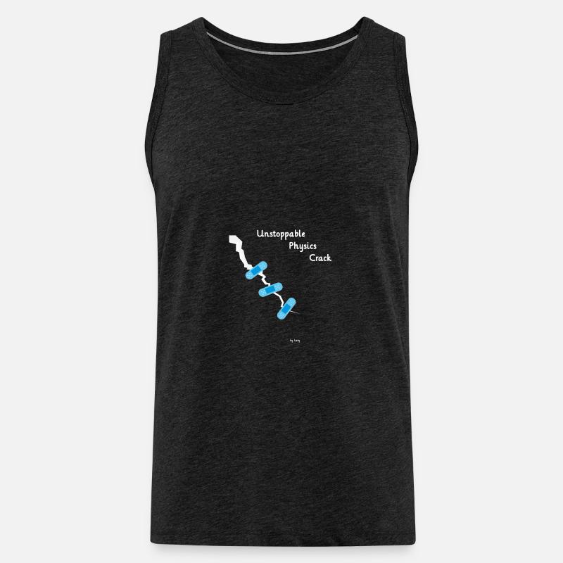Physics Crack - Männer Premium Bio Tank Top - Anthrazit