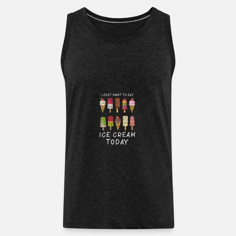 Eiscreme - Männer Premium Bio Tank Top - Anthrazit