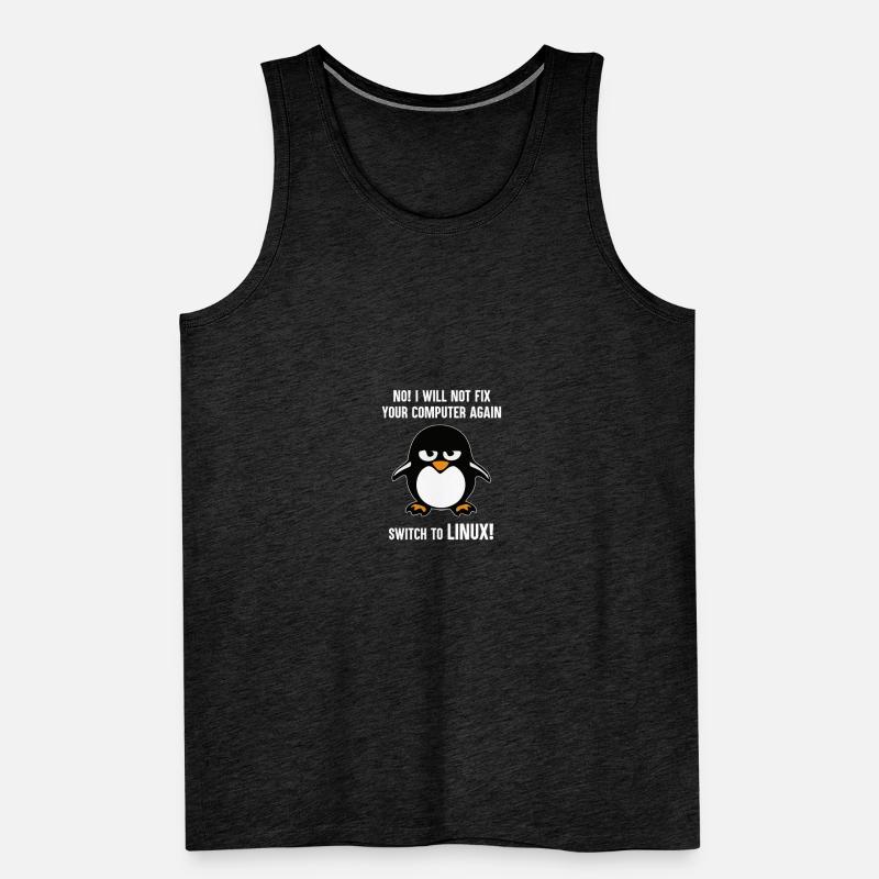 Programming computer science gift · Linux Men's Premium Organic Tank Top