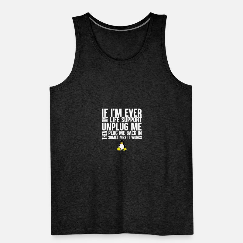 Programming Computer Science Gift · Unplug me Men's Premium Organic Tank Top