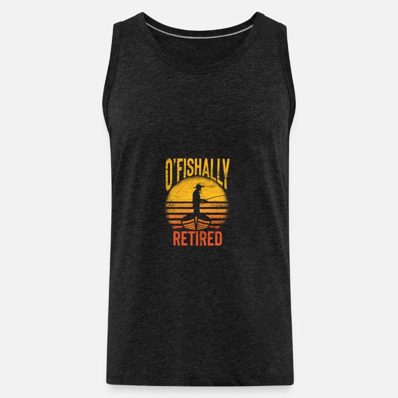Fischen - Männer Premium Bio Tank Top - Anthrazit