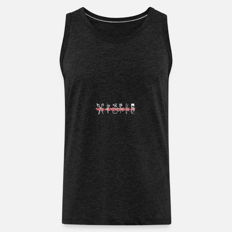 Frisör - Männer Premium Bio Tank Top - Anthrazit