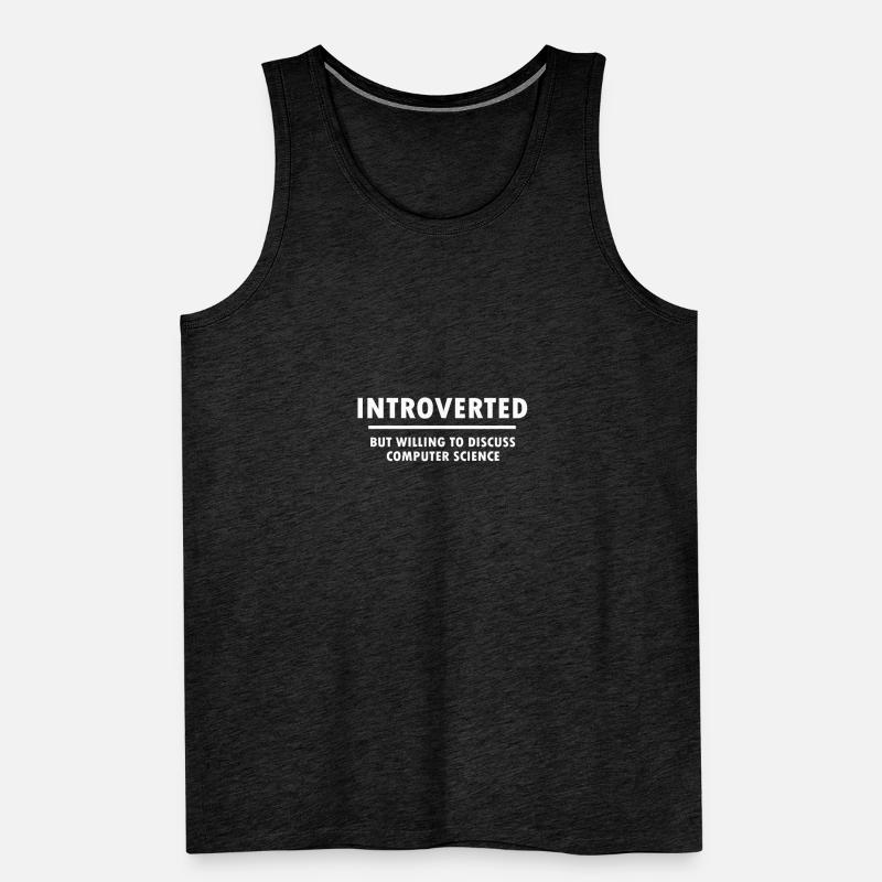 Introvertiert Informatiker Programmierer Geschenk Männer Premium Bio Tank Top