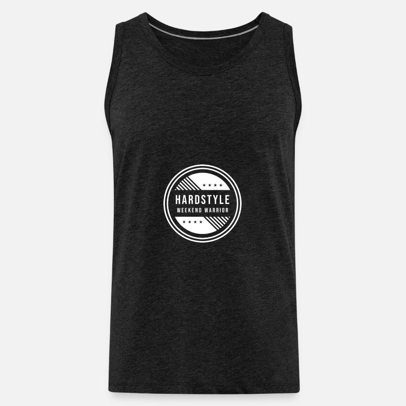 Hardstyle Weekend Warrior - Männer Premium Bio Tank Top - Anthrazit