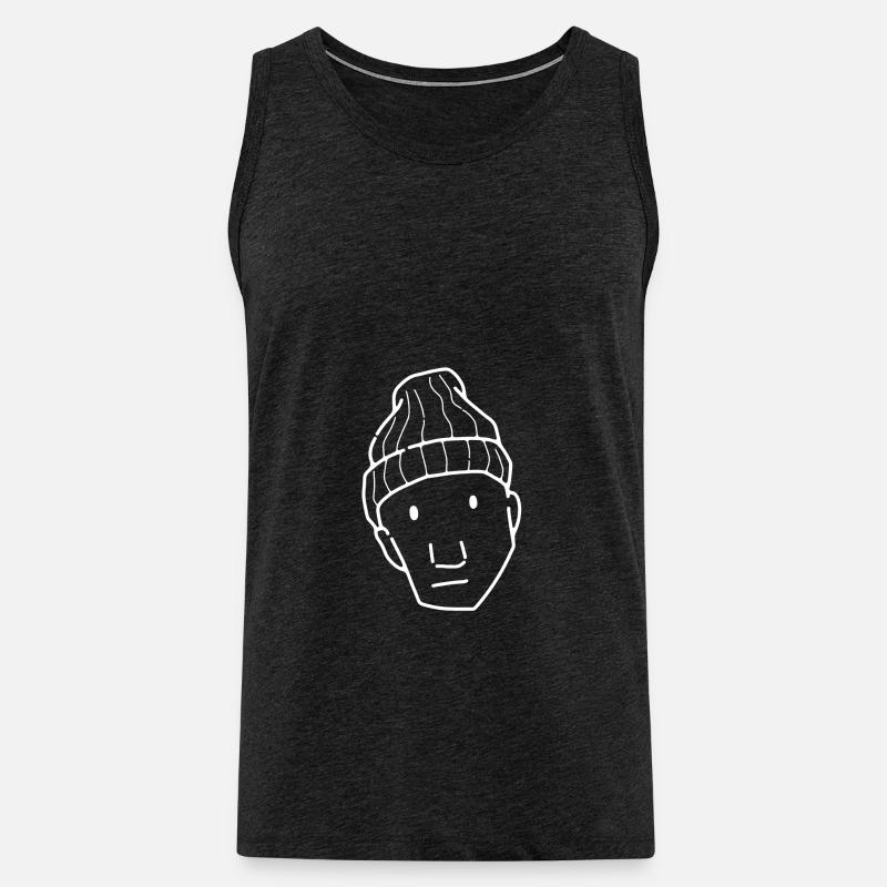 Komischer Typ - Männer Premium Bio Tank Top - Anthrazit