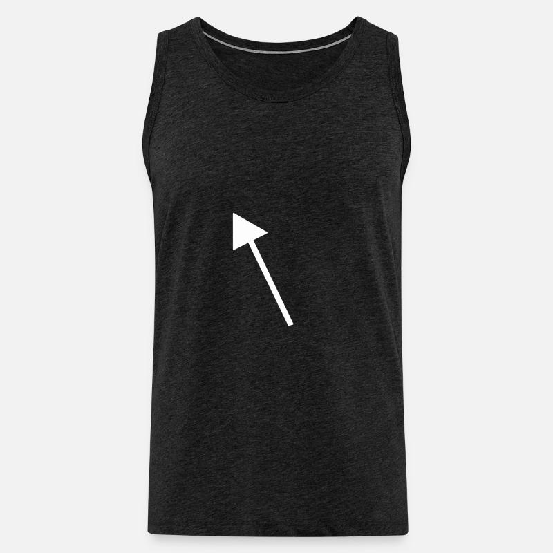 Pfeil - Männer Premium Bio Tank Top - Anthrazit