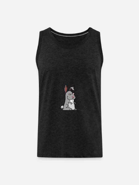 lapin - Débardeur bio Premium Homme - charbon