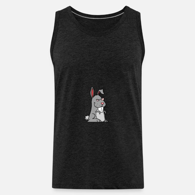 lapin - Débardeur bio Premium Homme - charbon