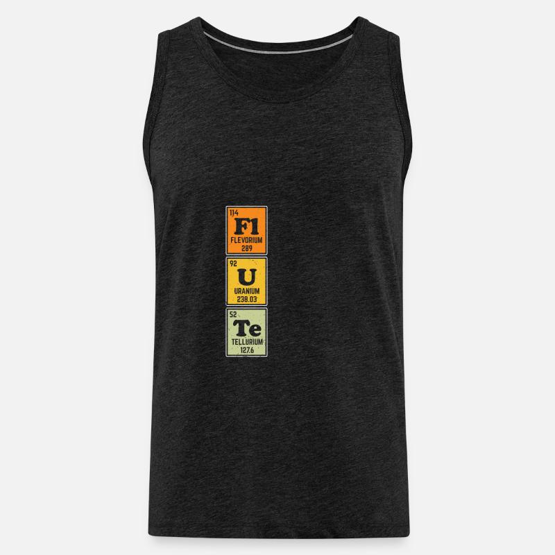 Flute Physics Elements - Männer Premium Bio Tank Top - Anthrazit