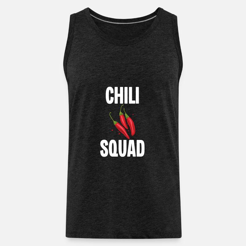 Chili Squad - Männer Premium Bio Tank Top - Anthrazit