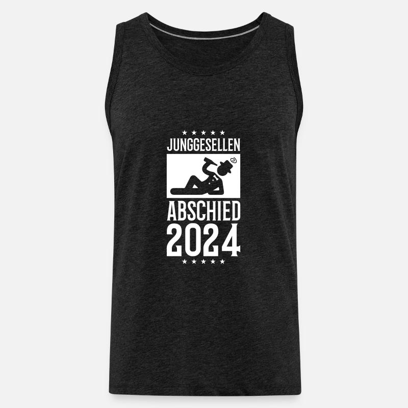 Junggesellenabschied 2024 - Männer Premium Bio Tank Top - Anthrazit