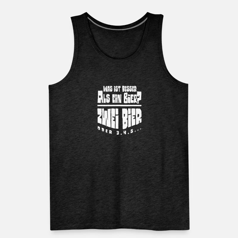 Was ist besser als ein Bier zwei bier oder 3 4 5 Männer Premium Bio Tank Top