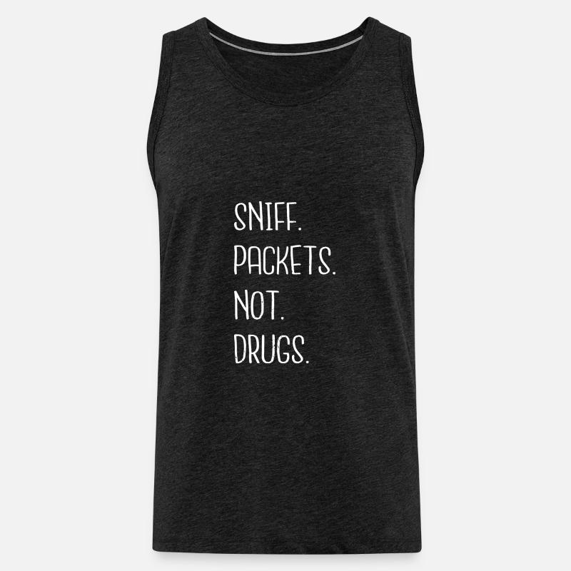 computer statement anonymous hacker - Men's Premium Organic Tank Top - charcoal grey