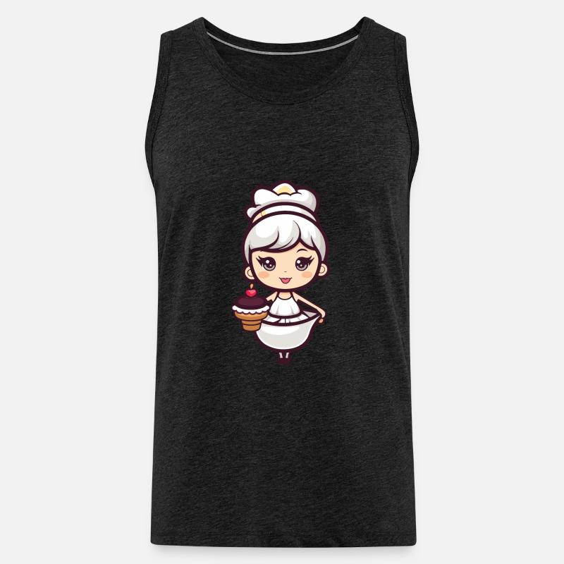 Backfee Fee Backen Kuchen - Männer Premium Bio Tank Top - Anthrazit