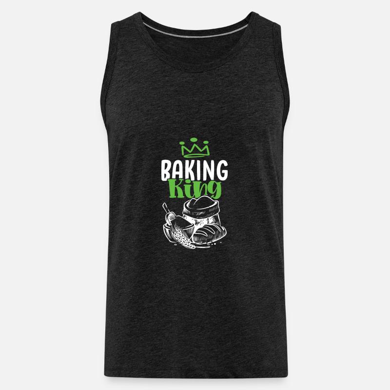 Baking King - Männer Premium Bio Tank Top - Anthrazit