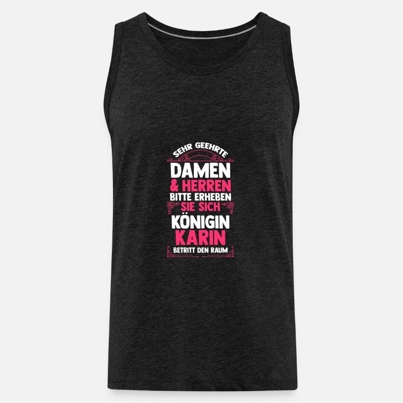 Karin - Männer Premium Bio Tank Top - Anthrazit