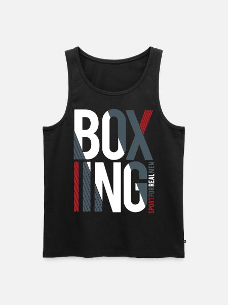 boxe - Débardeur bio Premium Homme - charbon