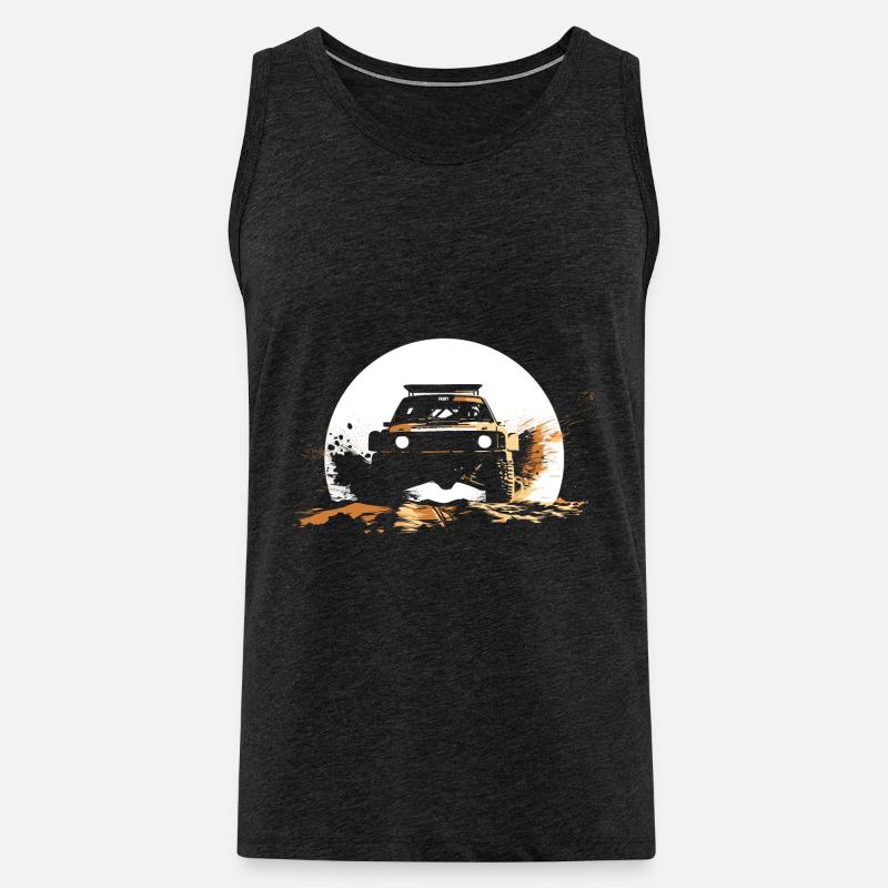 Desert Rallye - Männer Premium Bio Tank Top - Anthrazit