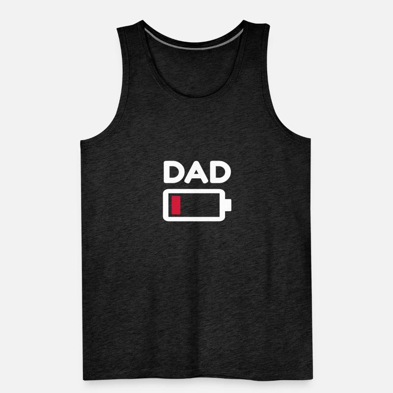Dad battery is empty! Father battery is empty! Men's Premium Organic Tank Top