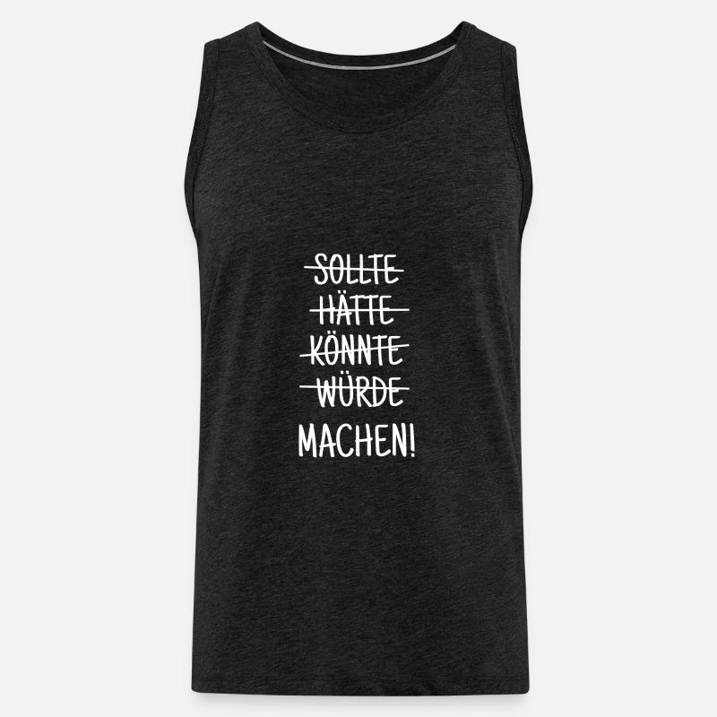 Einfach machen! - Männer Premium Bio Tank Top - Anthrazit