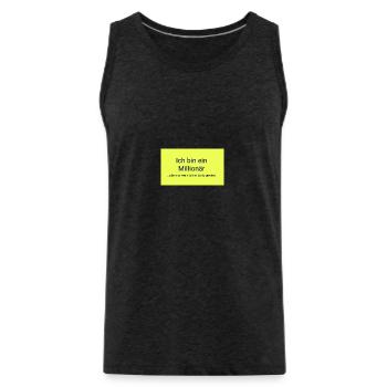 Millionär - Männer Premium Bio Tank Top - Anthrazit - Vorne - Alexander (188cm)
