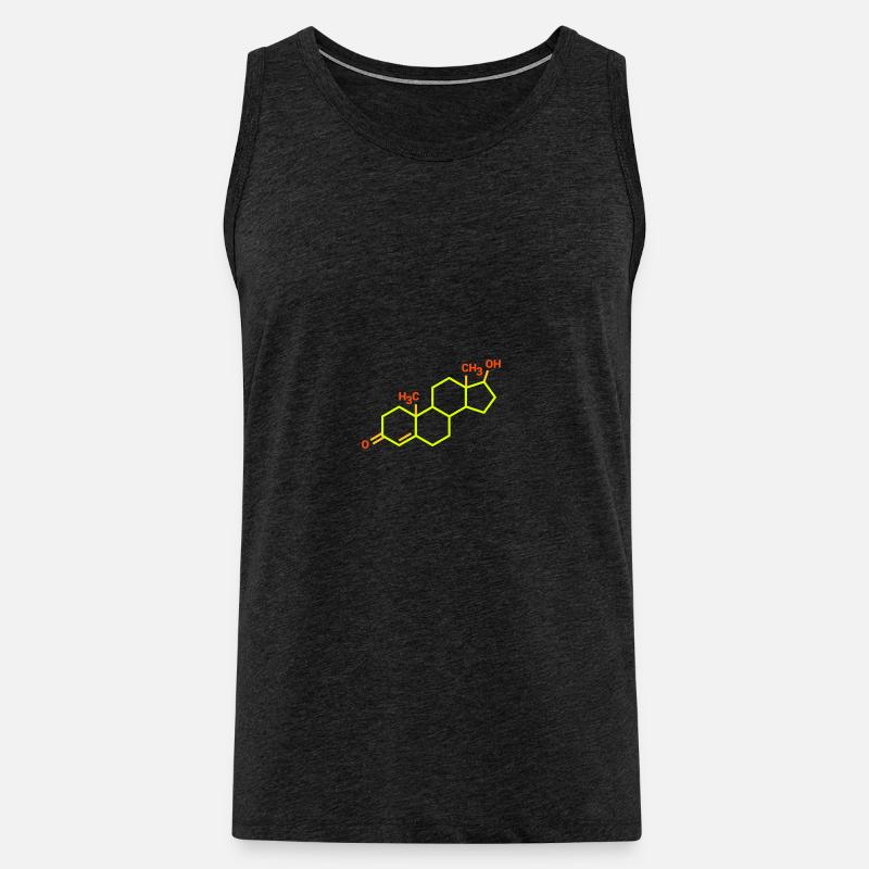 Testosteronformel - Männer Premium Bio Tank Top - Anthrazit