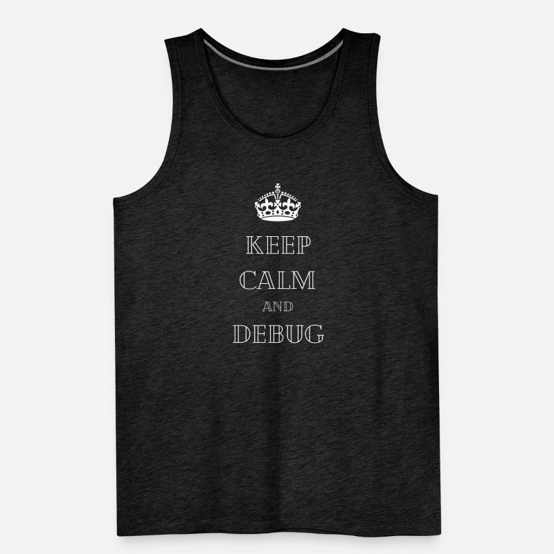 coding programmer tech funny design debugging Men's Premium Organic Tank Top