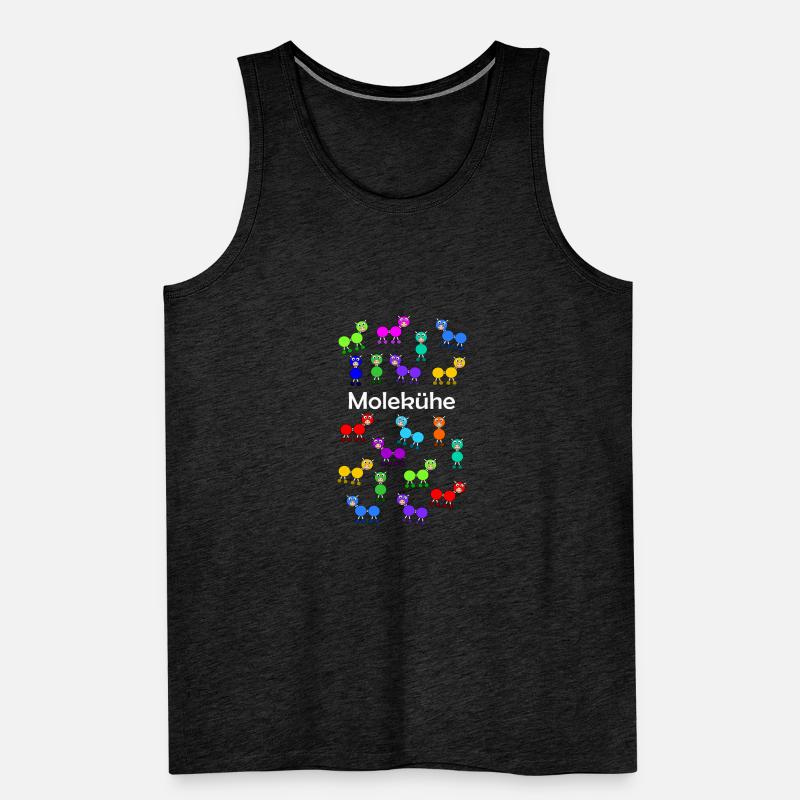 Molecules + cows = molecules Men's Premium Organic Tank Top