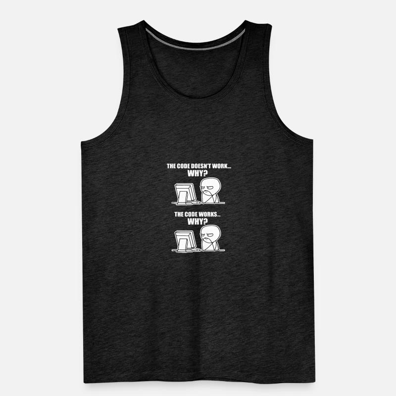 it computer computer science electronics saying funny Men's Premium Organic Tank Top