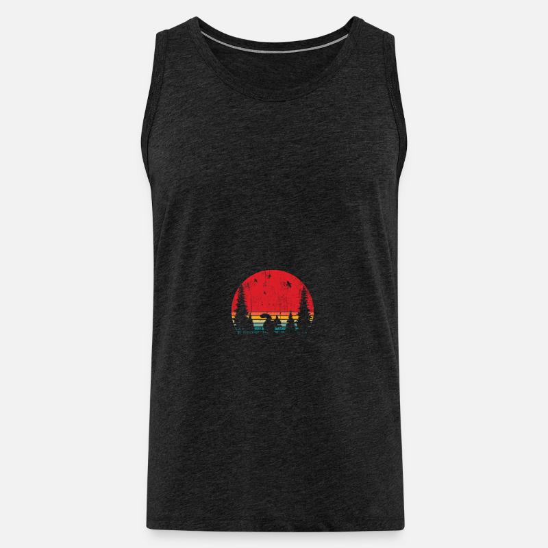 Tier im Wald Eichhörnchen - Männer Premium Bio Tank Top - Anthrazit