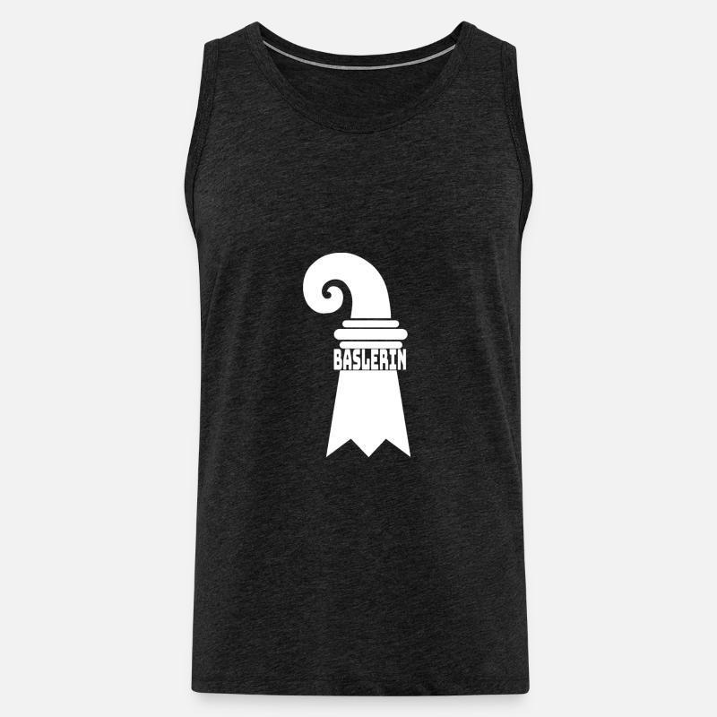 Baslerstab - Männer Premium Bio Tank Top - Anthrazit